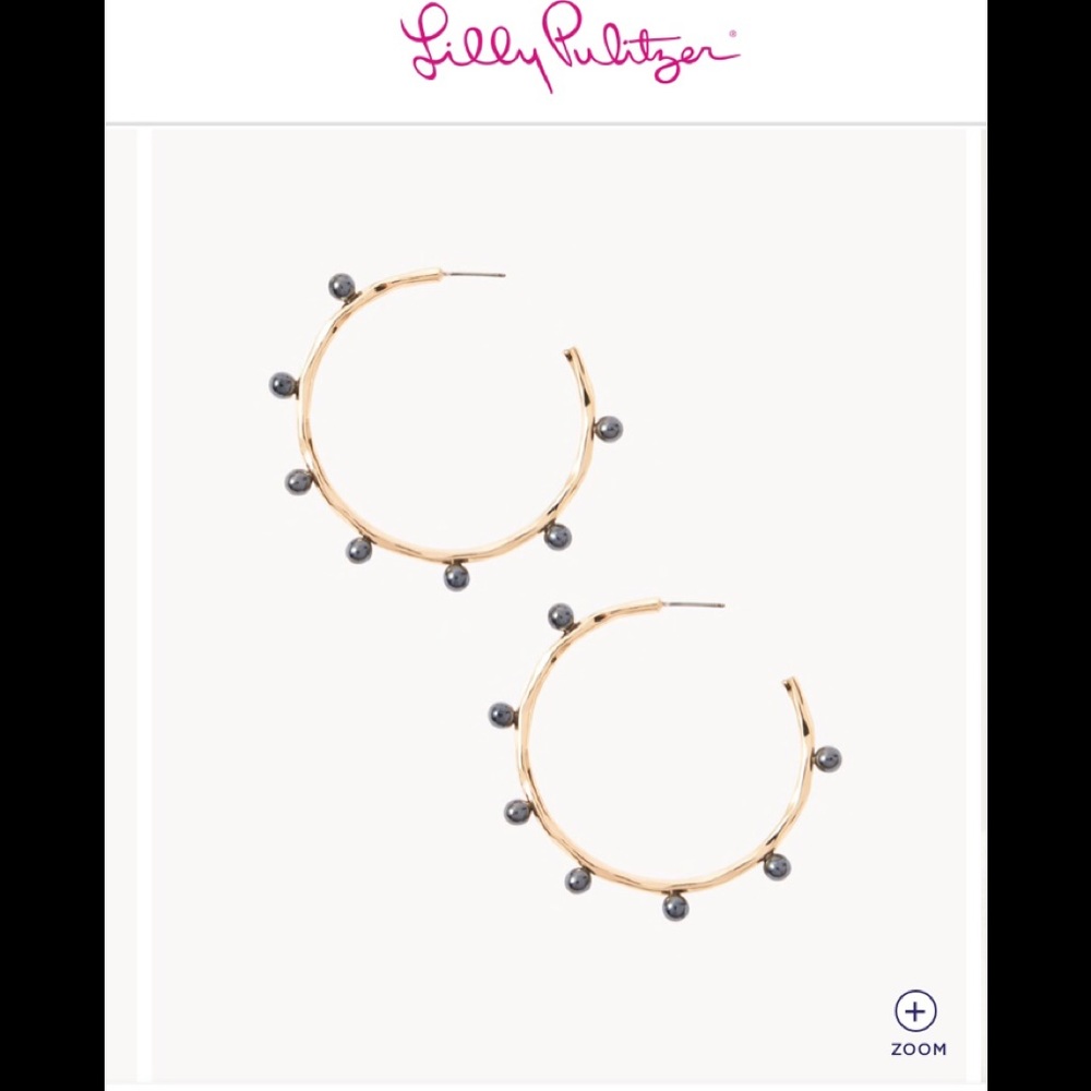 NWT Lilly Pulitzer Hoop Earrings